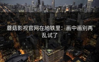 蘑菇影视官网在地铁里：画中画别再乱试了