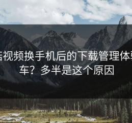 蘑菇视频换手机后的下载管理体验翻车？多半是这个原因