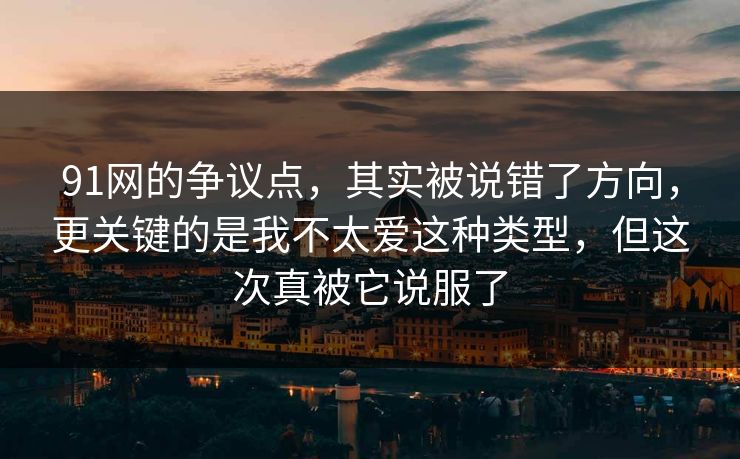91网的争议点，其实被说错了方向，更关键的是我不太爱这种类型，但这次真被它说服了-第1张图片-蘑菇视频 - 海量短视频影视资源聚合