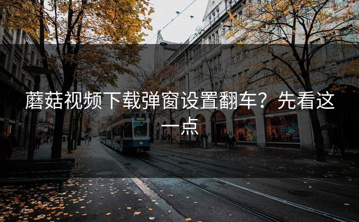 蘑菇视频下载弹窗设置翻车？先看这一点